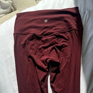 lululemon athletica Burgundy Leggings